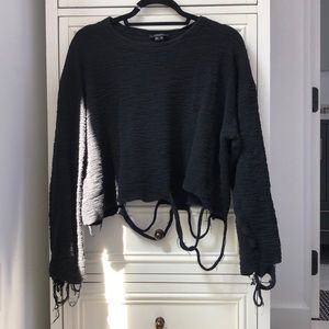 twenty distressed effect pullover sweater